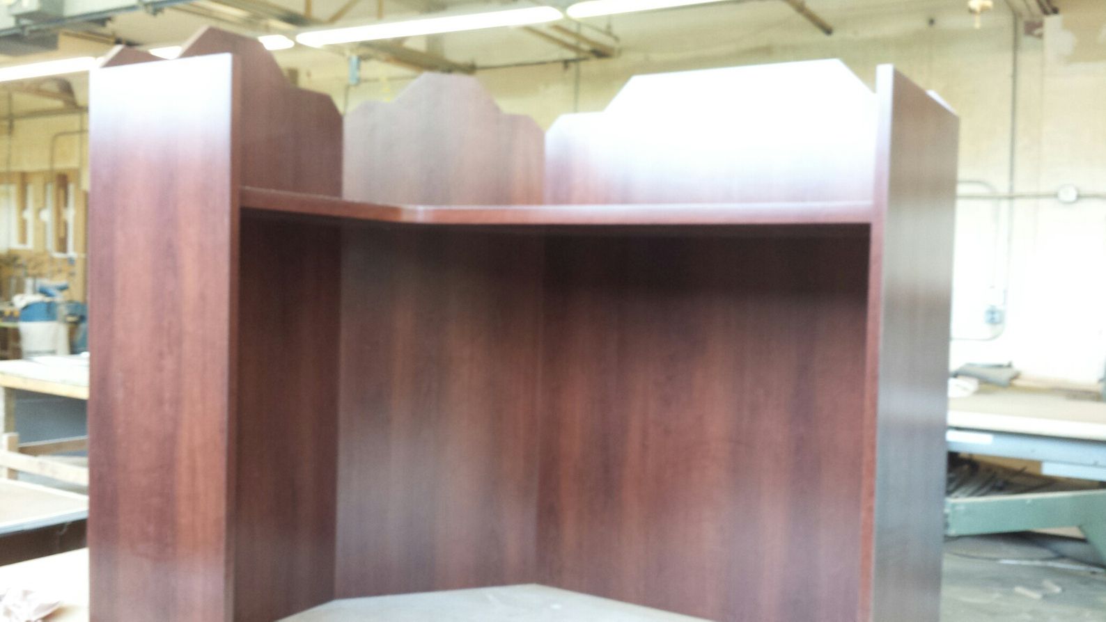 Custom Cherry Counter Wall Panels by Bossen Architectural Millwork