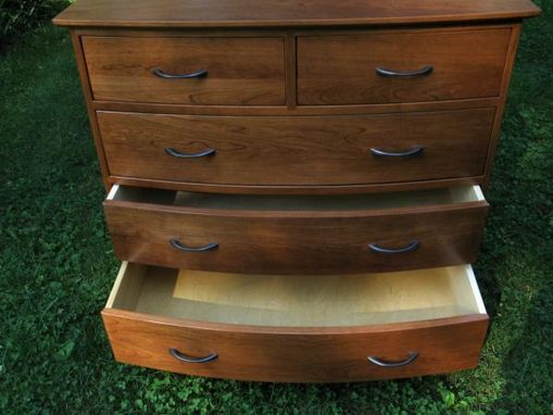 Custom Made 'Crescent' Curved Solid Cherry Dresser