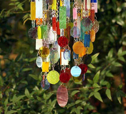 Custom Made Custom One Of A Kind Stained Glass - Wind Chime - Sun Catcher - Mobile