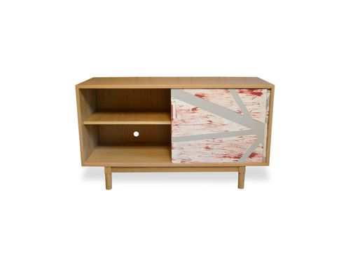 Custom Made Modern Abstract Credenza