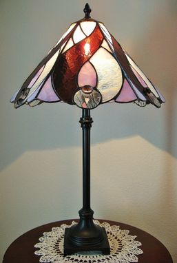 Custom Made Stained Glass Lamp For Home Or Office Decor