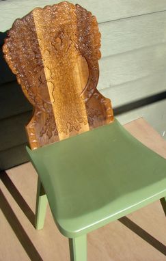 Custom Made Hand Carved Tree Chair