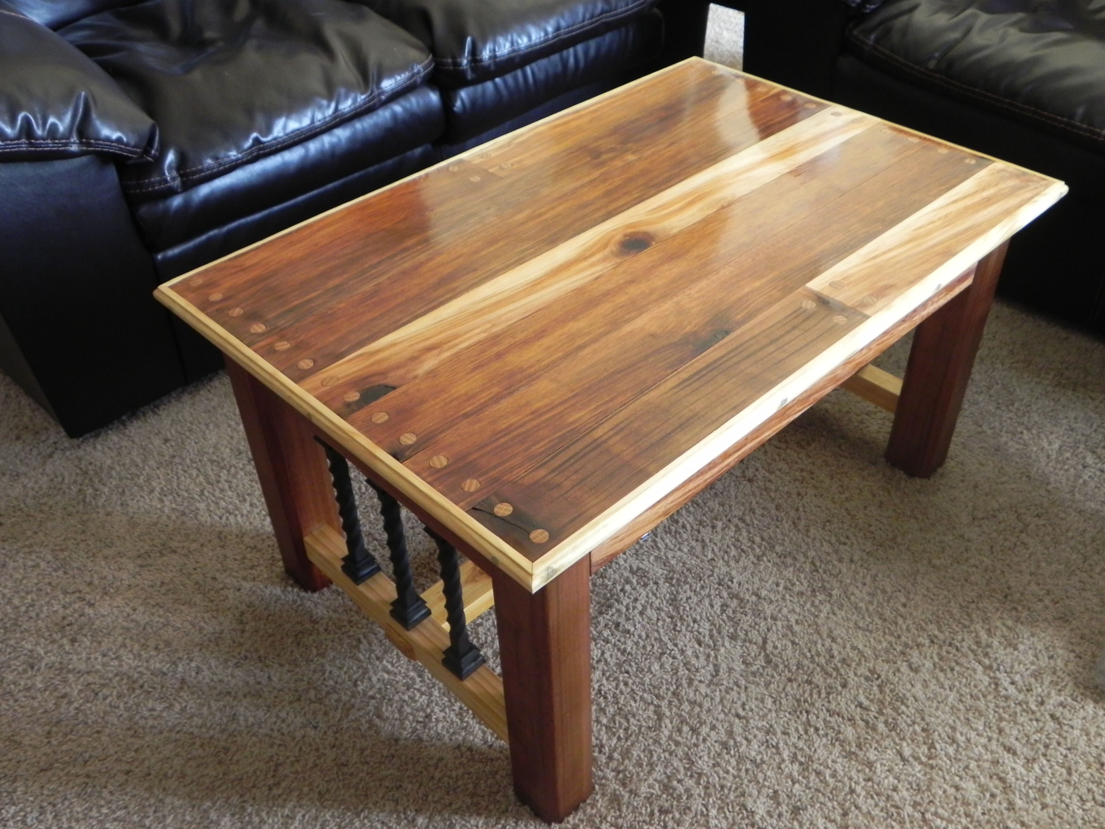 buy a custom western cedar coffee table, made to order