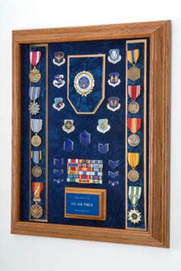 Custom Made Awards Display Case - Military Awards Display Case