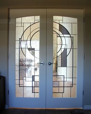 Custom Made Custom Stained Glass In French Doors