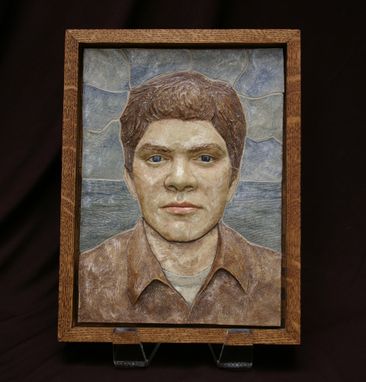 Custom Made Ceramic Tile Relief Portrait