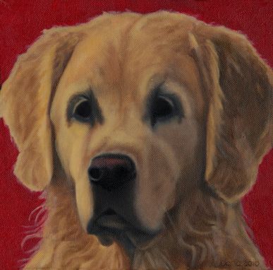 Custom Made Golden Retriever Print - Golden Retriever Art - Dog Art - 10% Benefits Animal Charities