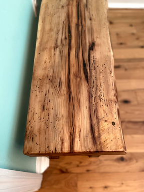Custom Made Wormy Pecan Bench