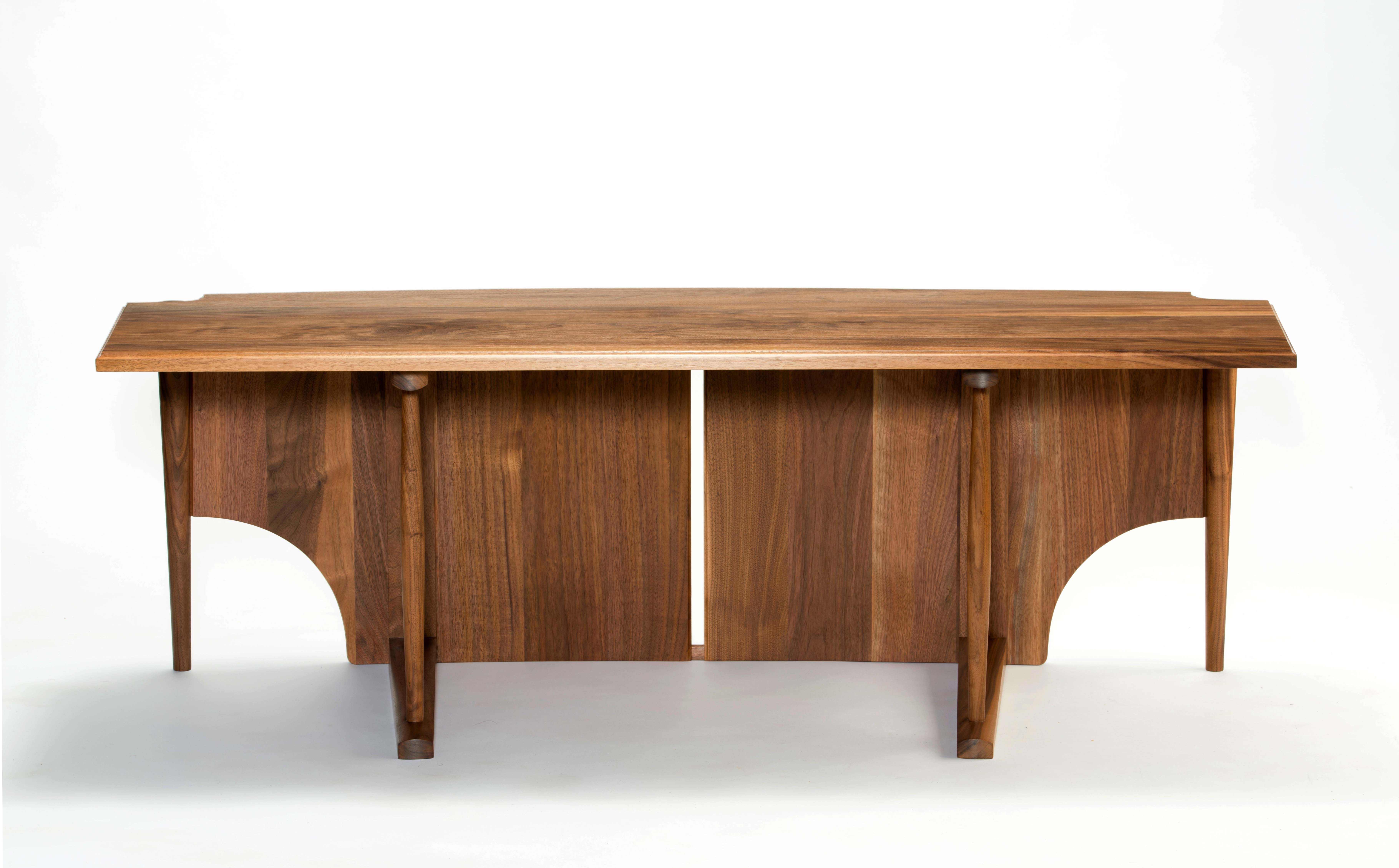 Buy Hand Made Custom Walnut Coffee Table, made to order from Domenic