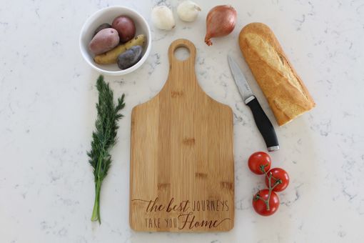 Custom Made Personalized Paddle Cutting Board --Cb-Pad-Journey