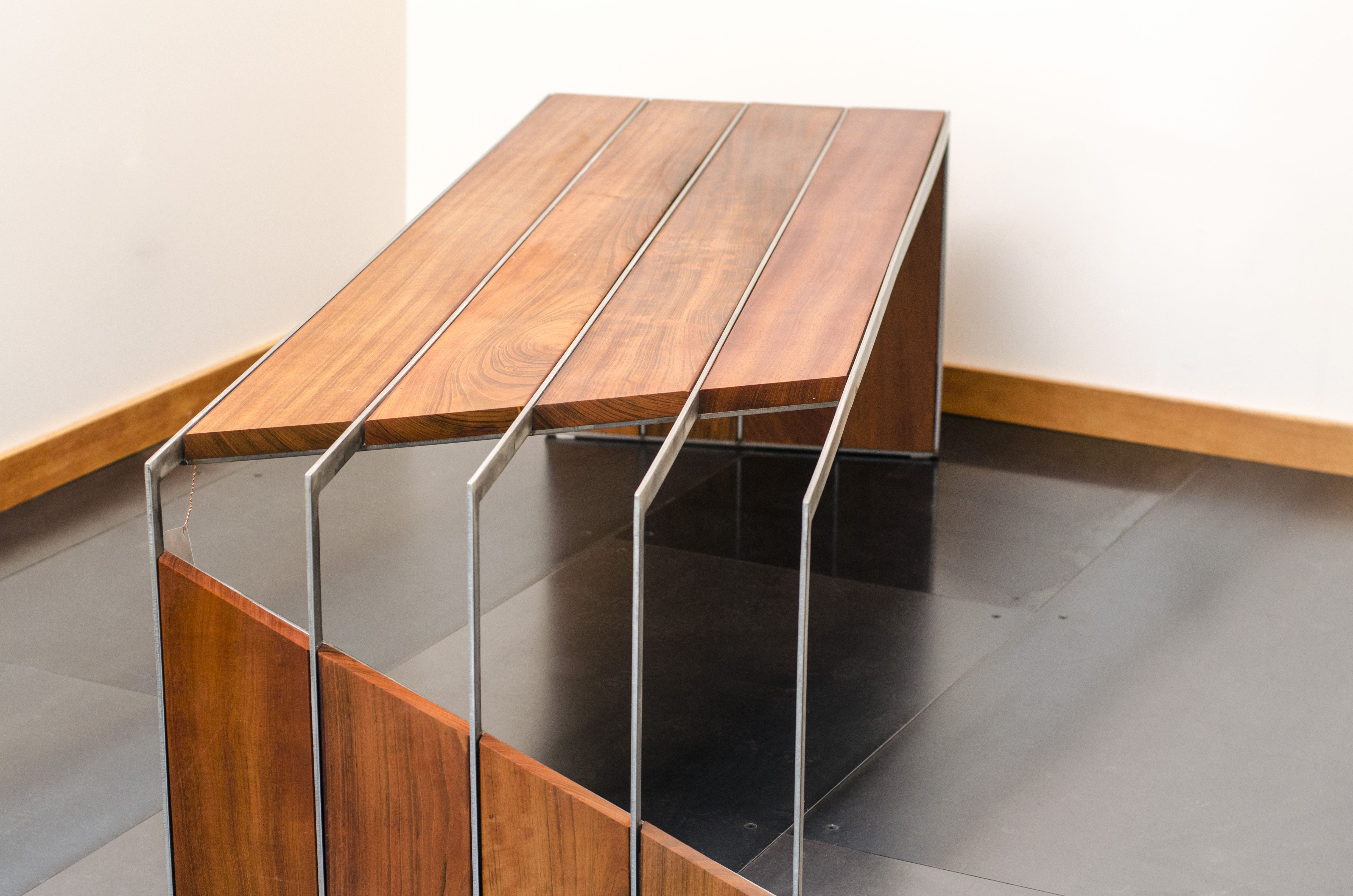Buy Hand Crafted Brazilian Cherry Modern Bench Made To Order From 