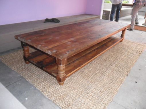 Custom Made Large Pot Board Coffee Table