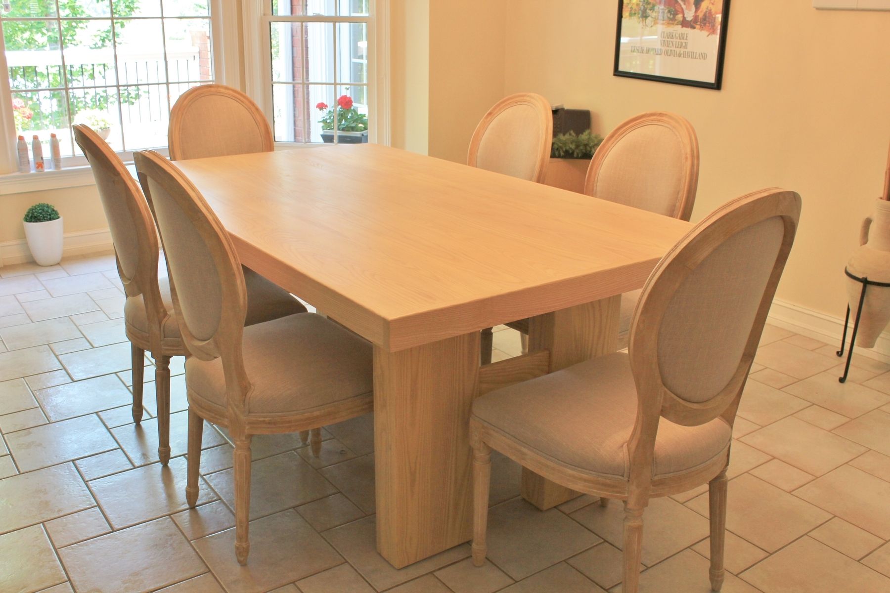 ash grey dining room table