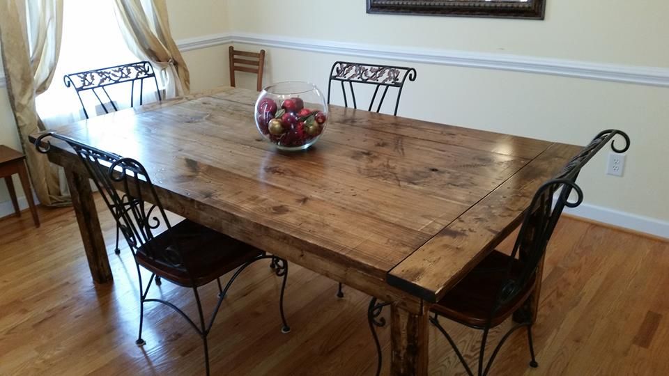 Custom Farmhouse Dining Table by Geoffs Farmhouse Tables