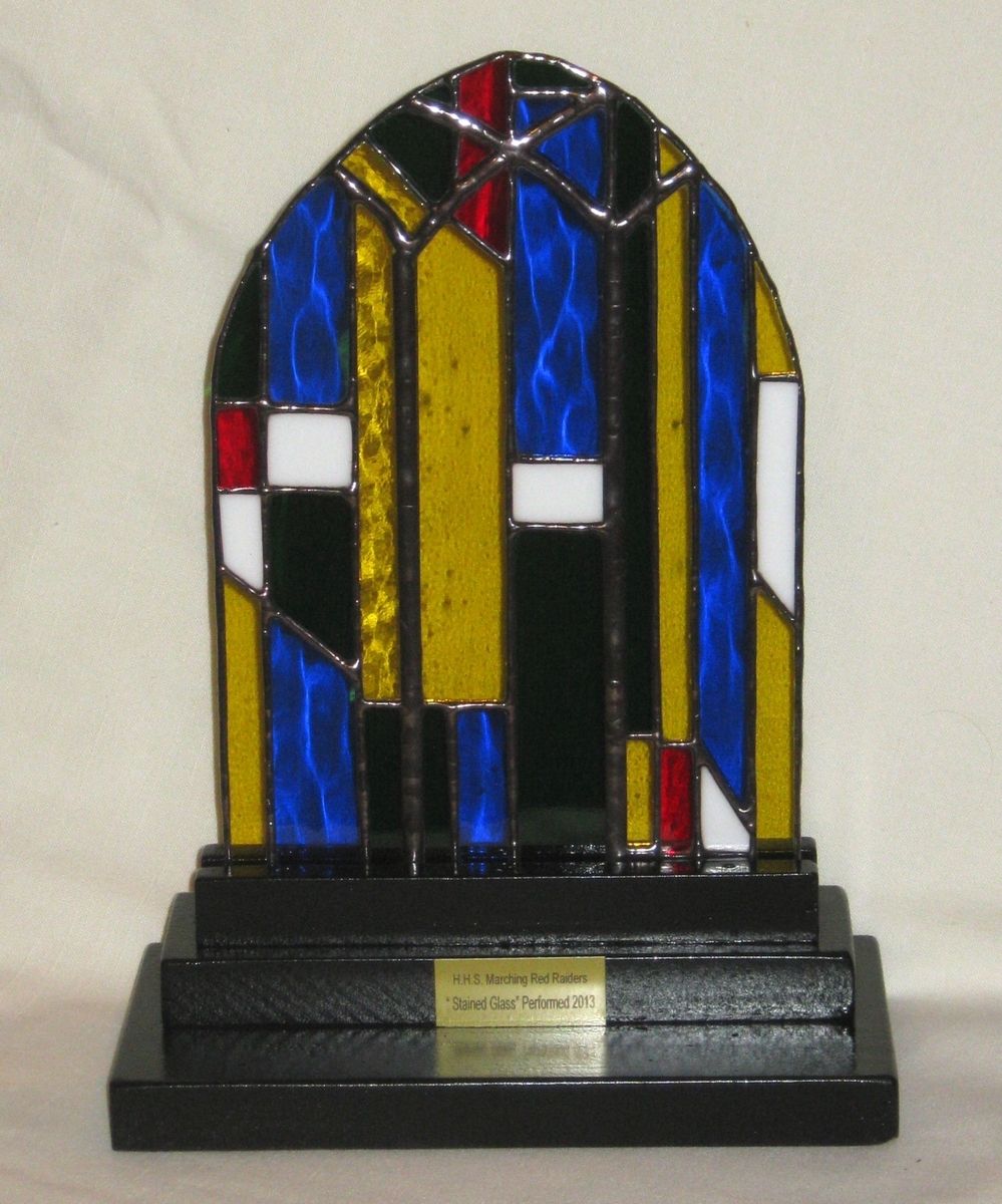 Hand Crafted Mini Stained Glass Window For Teacher As A Gift by