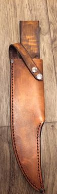 Custom Made Large Bowie Knife Sheath Leather