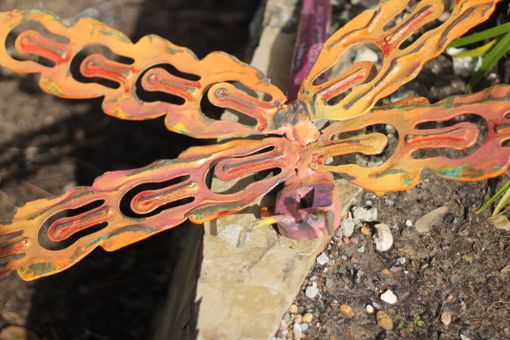 Custom Made Wall Art Metal Dragonfly Garden Accessories
