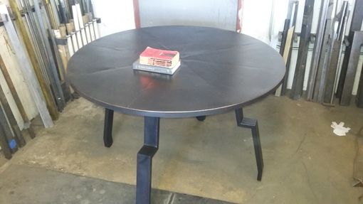 Custom Made Steel Dining Table.