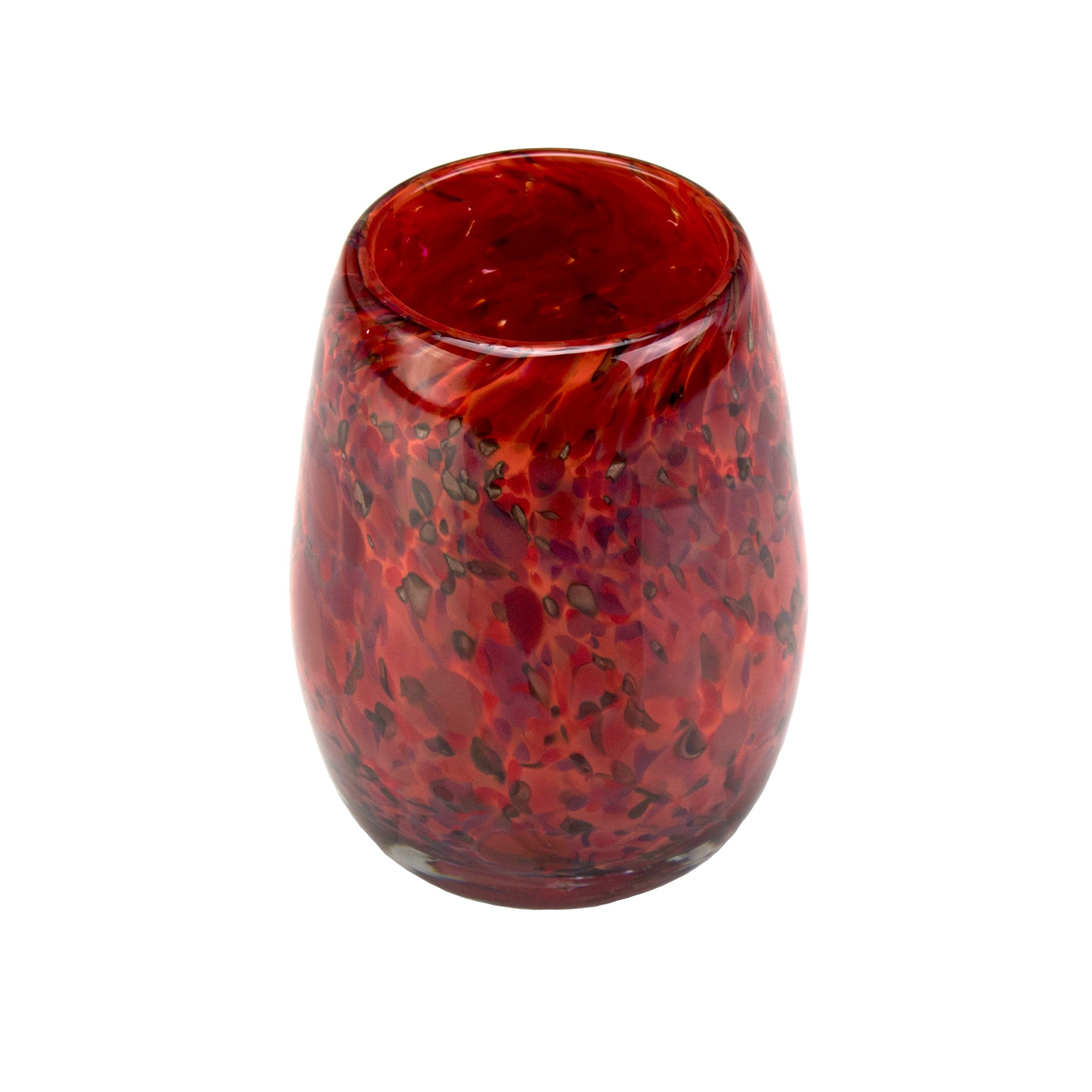 Buy Custom Made Votive Candle Holder. Hand Blown Art Glass In Red ...