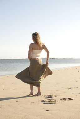 Custom Made Maxi Foldover/Yoga Skirt In Organic Cotton Or Bamboo