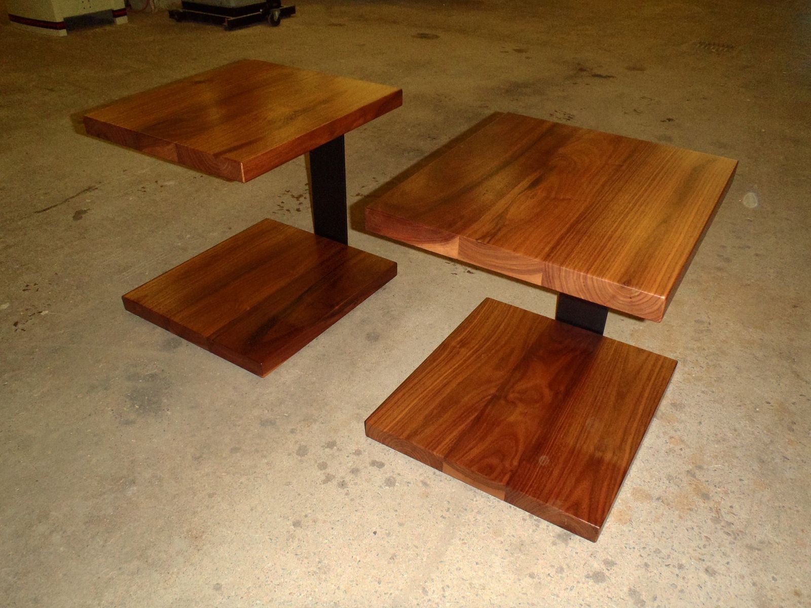 Handmade Walnut End Tables by Vail Custom Woodworking