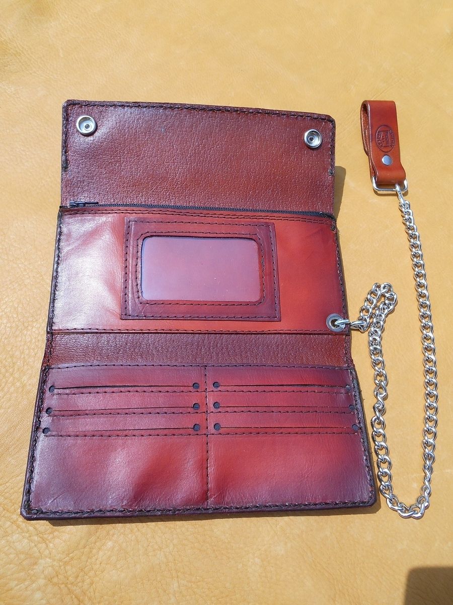 Hand Crafted Biker Chain Wallet by Alamo Custom Leather | CustomMade.com