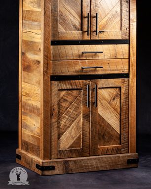 Custom Made Reclaimed Barnwood Cupboard Cabinet, Reclaimed Wood Cabinet, Cupboard Cabinet, Cabinet