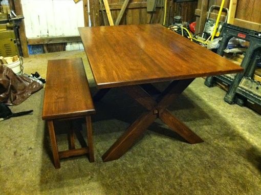 Custom Made X-Legged Dining Table