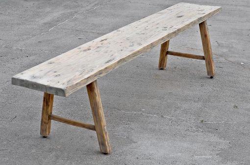 Custom Made Reclaimed Wood Cobbler's Bench