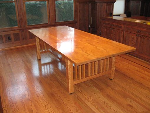 Custom Made Curly Cherry Dining Table