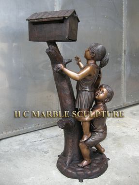 Custom Made Bronze Two Child Mailbox