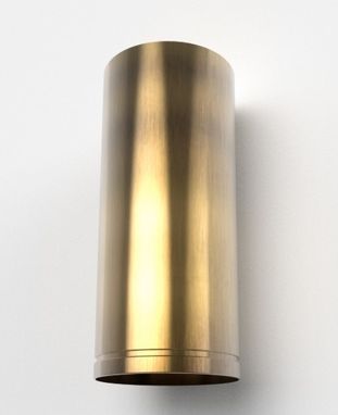 Custom Made Cylinder Island Hood Brass
