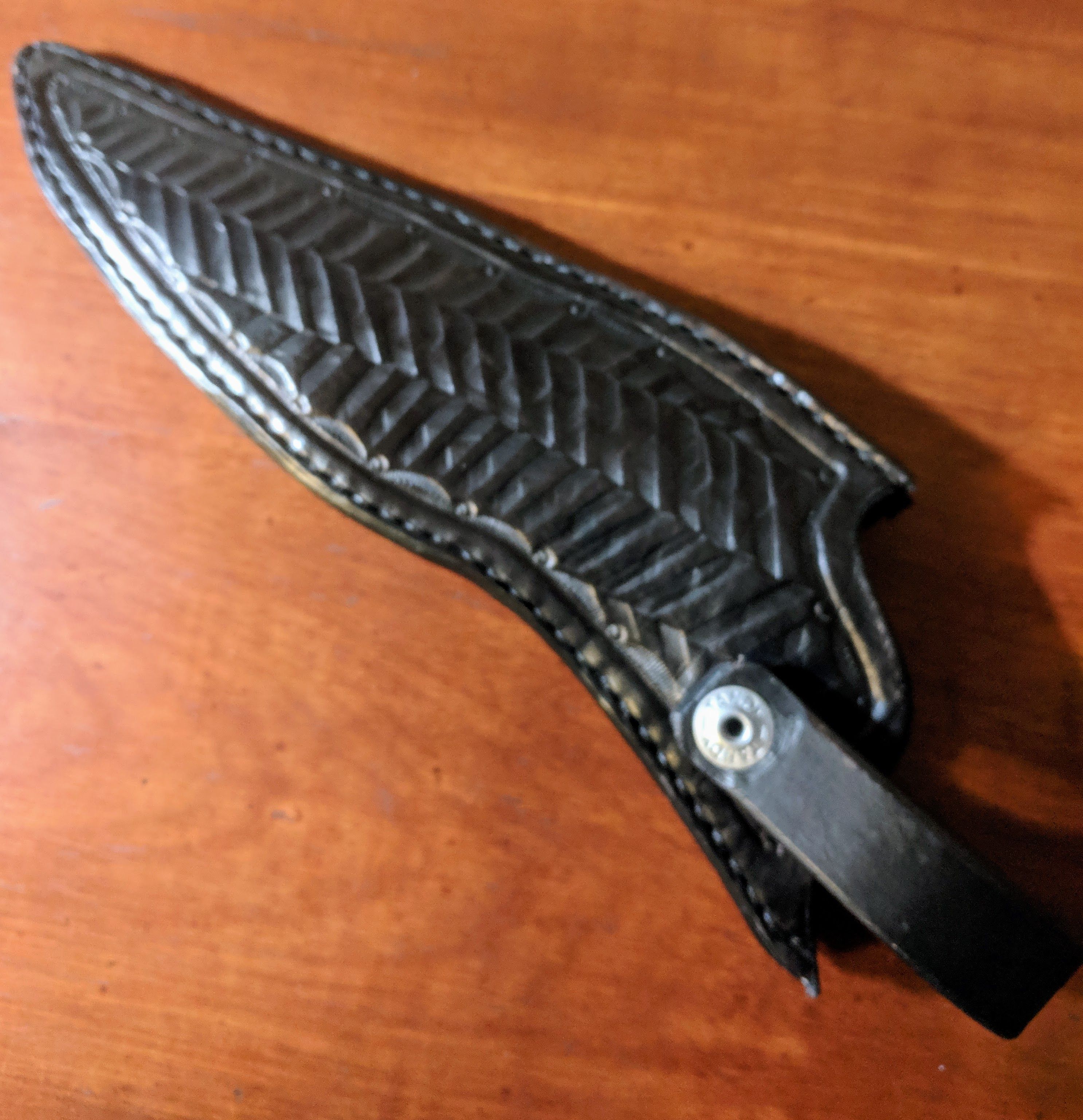 Handmade Leather Knife Sheaths by Snakebite Leather