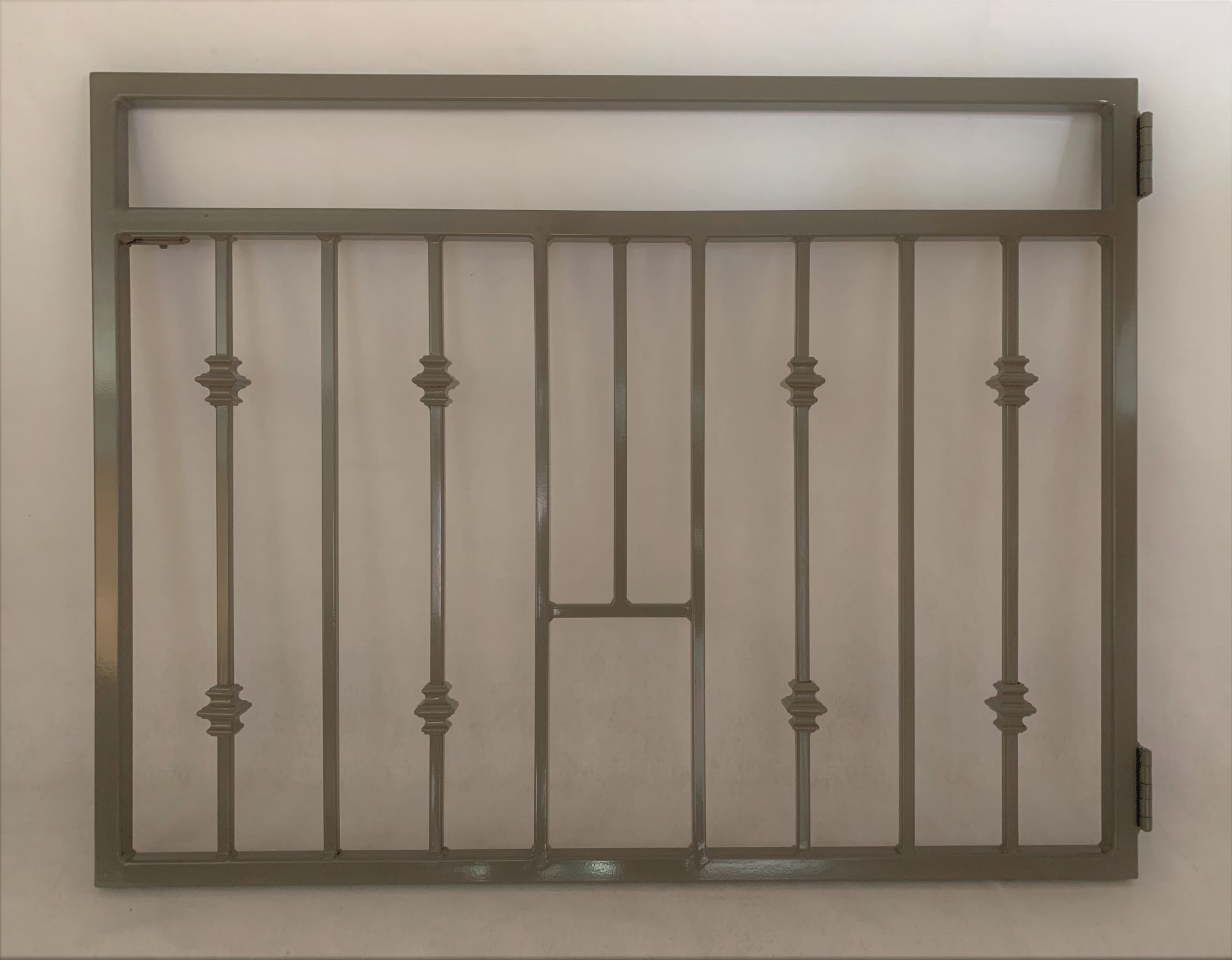 Handmade Pet Gate, Steel Dog/Cat Gate, Wrought Iron Stairway Gate; Custom Metal Pet Doors by