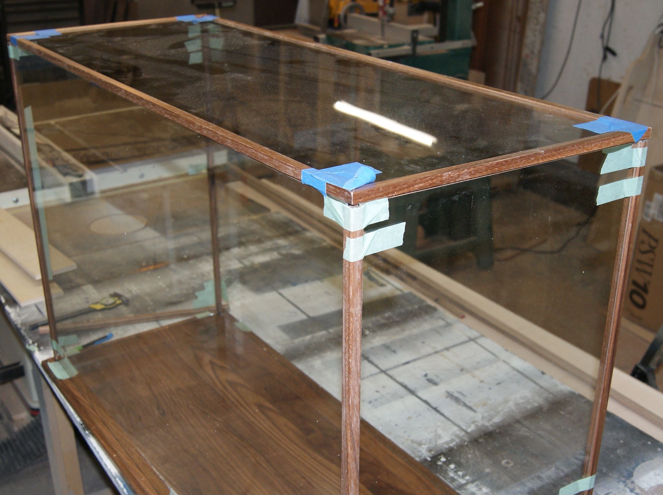 Hand Crafted Model Display Case Enclosure by Michael's Fine WoodCrafting