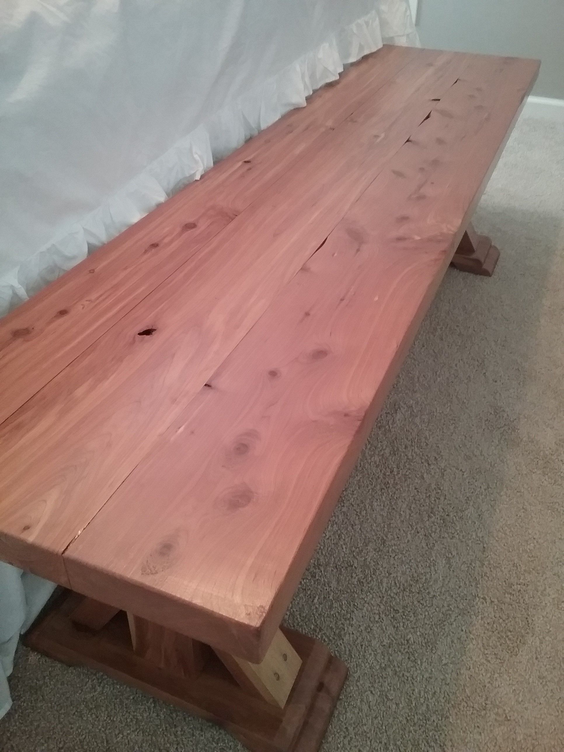 Handmade End Of Bed Bench by Iron Roots