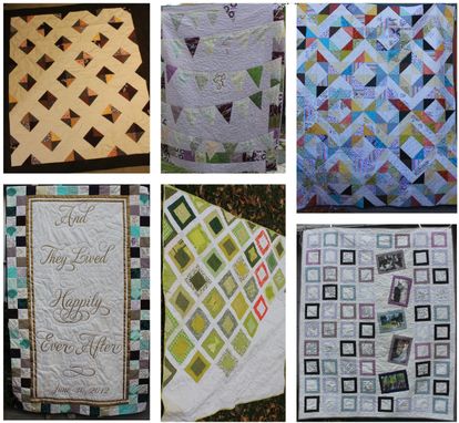 Hand Crafted Custom Wedding Guest Book Quilt By Water Penny Custommade Com