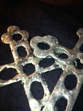 Custom Made Silver Sunken Treasure Cross