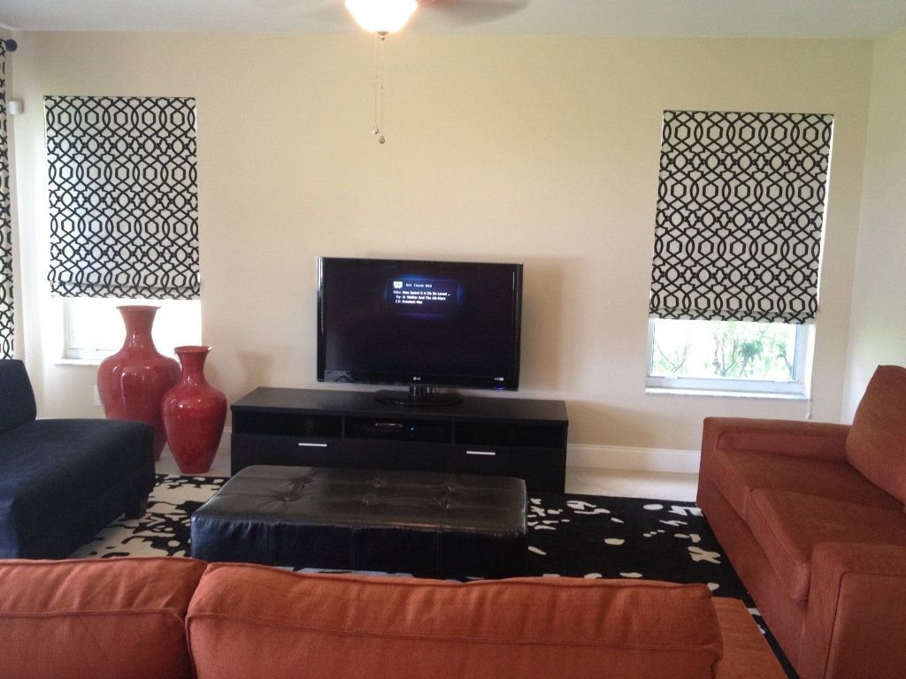 Hand Crafted Inside Mount Roman Shades And Coordinating Drapery