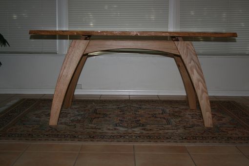 Custom Made Swamp White Oak Table With Live Edges