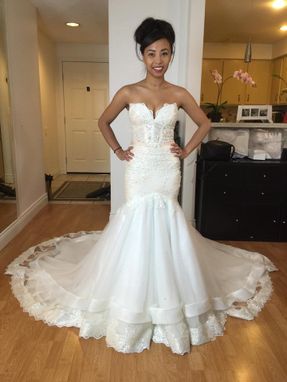 Custom Made Sweetheart Strapless Trumpet Wedding Gown