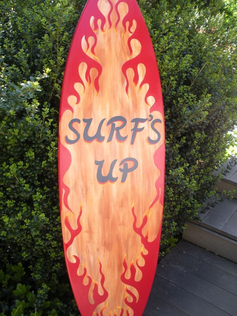 Hand Made Decorative Surfboard Wall Signs And Decor by