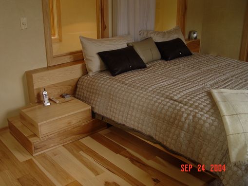 Custom Made Contempary Hickory Bed