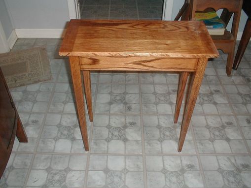 Custom Made Red Oak Hall Table