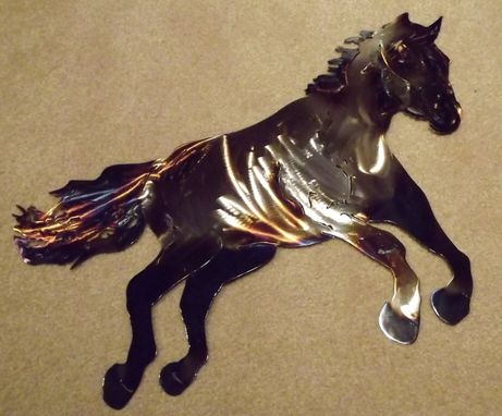 Custom Made Horse Metal Wall Art