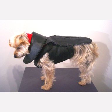 Custom Made Leather Dog Coat And Harness