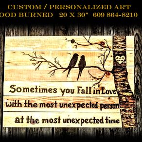 Buy Custom New Year, New Friend - Pyrography Wood Burning Wall Art, made to  order from Valarie Connell/ Drawing With Fire