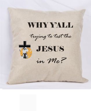 Custom Made Jesus Pillow Cover