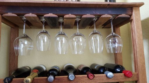 Custom Made Wine Barrel Freestanding Wine Rack