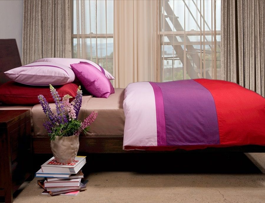 Custom Made Comtemporary Bedding by TheRedThreads